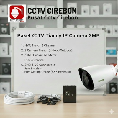 Keamanan Rumah Maksimal dengan Paket CCTV Tiandy IP Camera 2MP – Praktis & Jernih! ????????️