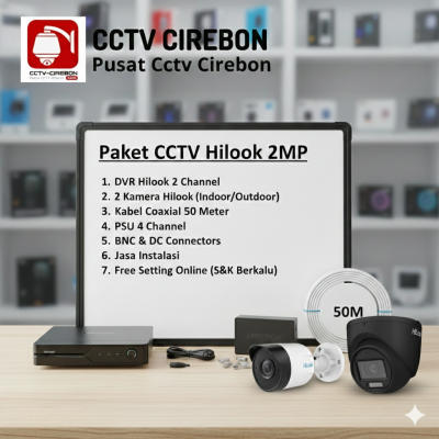 Paket CCTV HiLook 2 Kamera 2MP - Kualitas Hikvision dengan Harga Lebih Ekonomis!